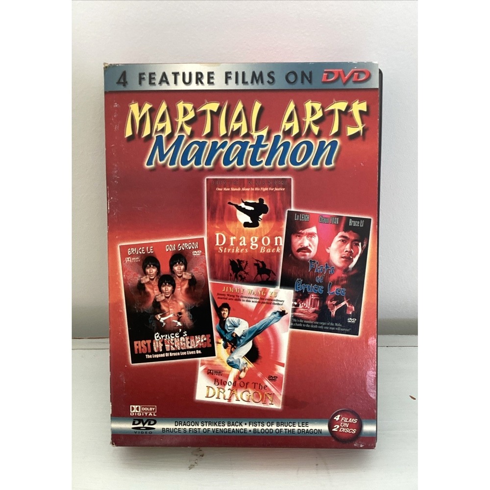 Bruce Lee Martial Art Kung Fu Movie Collection‎ - 4 DVDs Set - Dragon, Fists